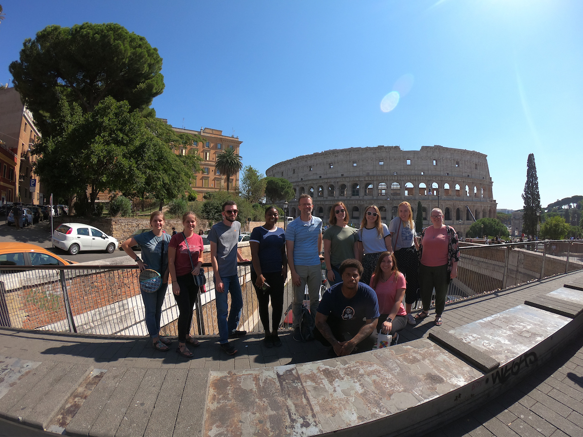 Students in Siena visit ancient ruins