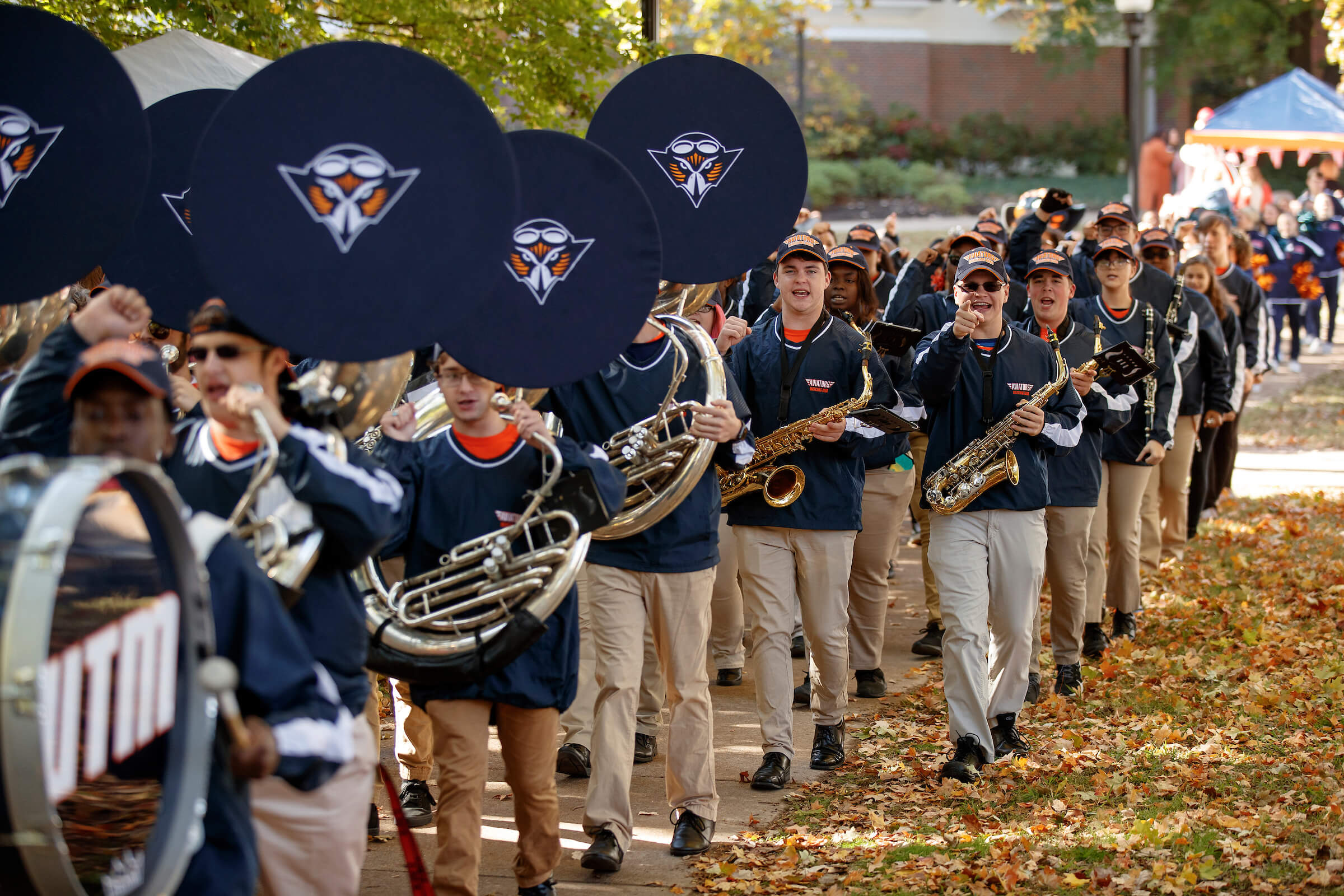 Skyhawk Marching Band at Quad City.